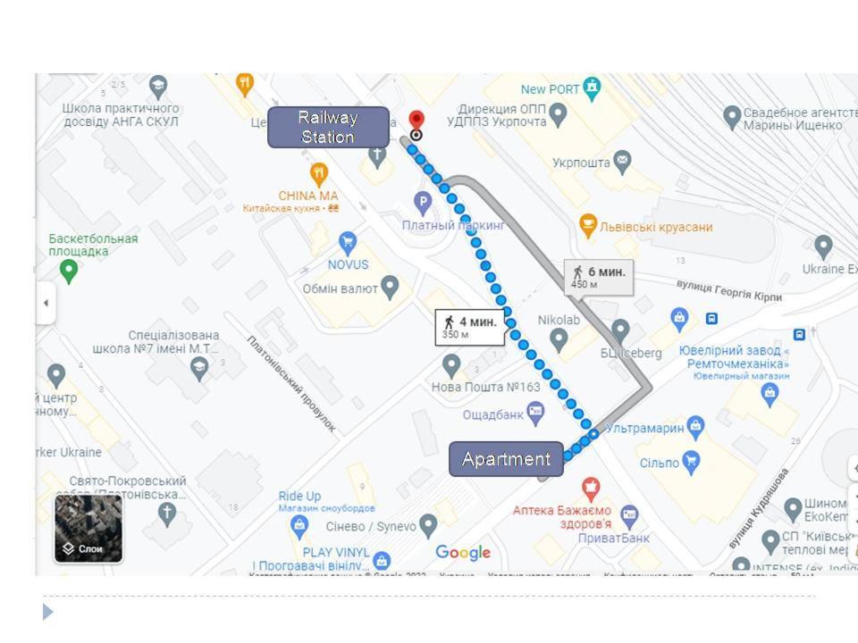 New Apartment Near Railway Station 1A Kiev Bagian luar foto